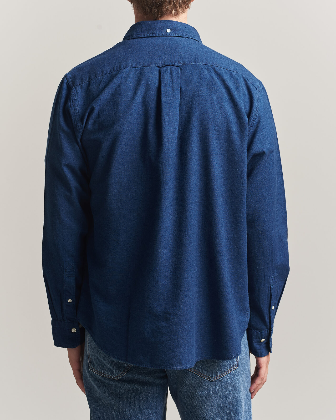 Herre | Skjorter | Gant | Regular Fit Indigo Oxford Shirt Dark Blue