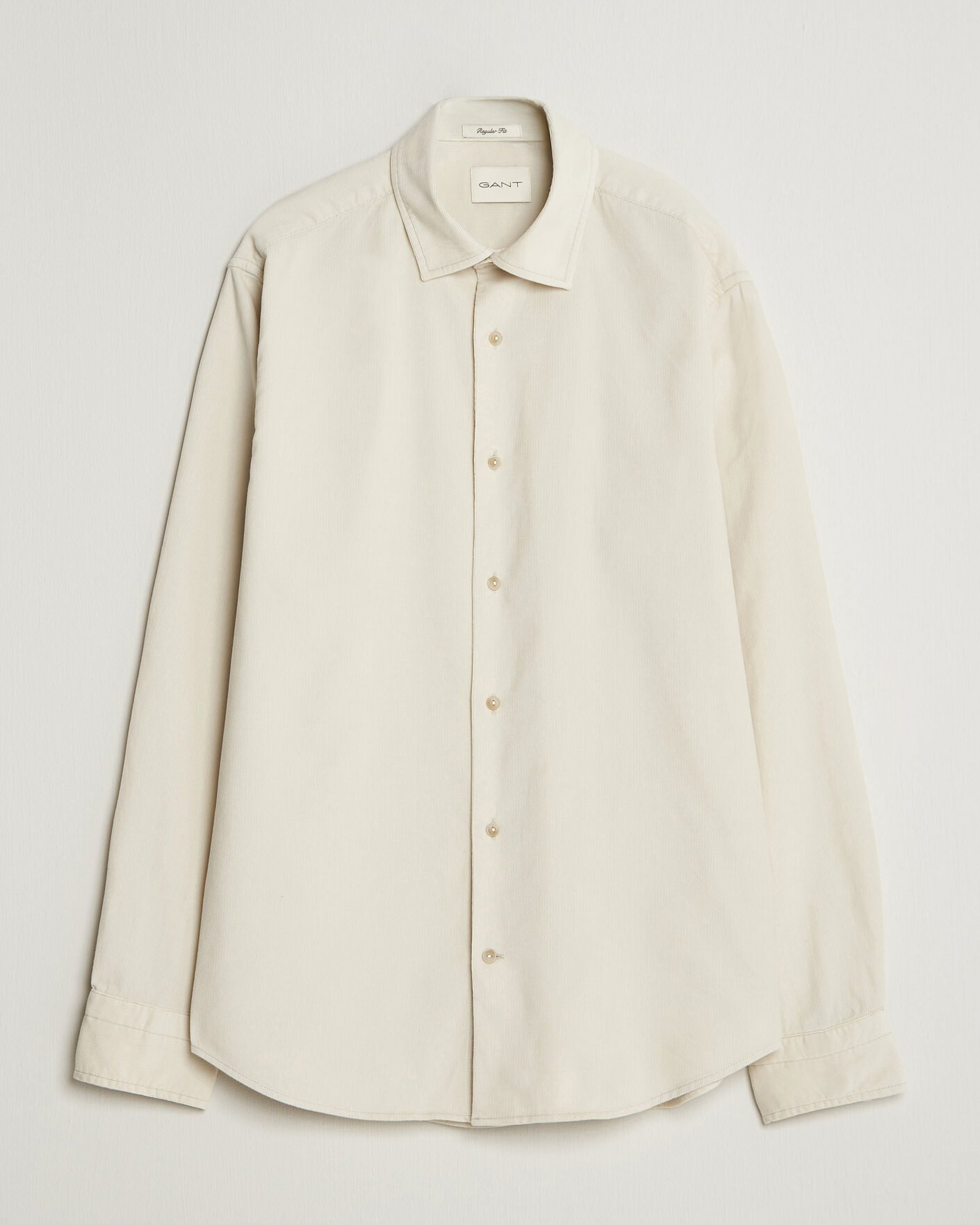 Herre | Skjorter | Gant | Regular Fit Baby Cord Shirt Sand