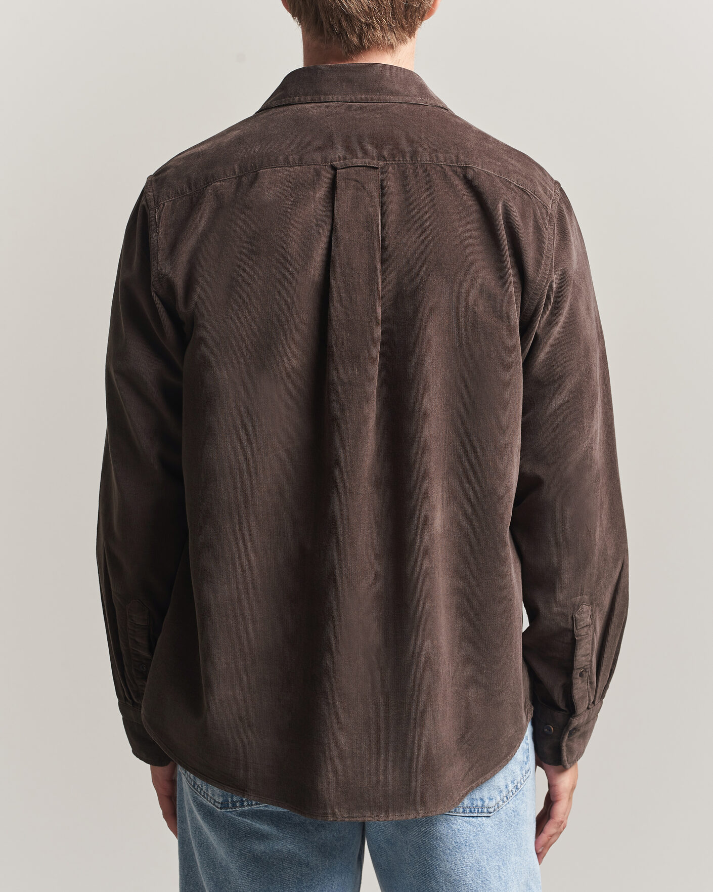 Herre | Skjorter | Gant | Regular Fit Baby Cord Shirt Shadow Brown