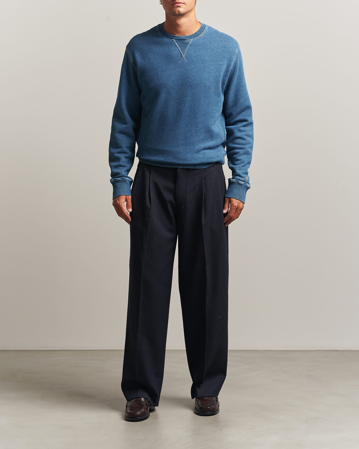 Herre | Gensere | Gant | Vintage Crew Neck Sweatshirt Indigo
