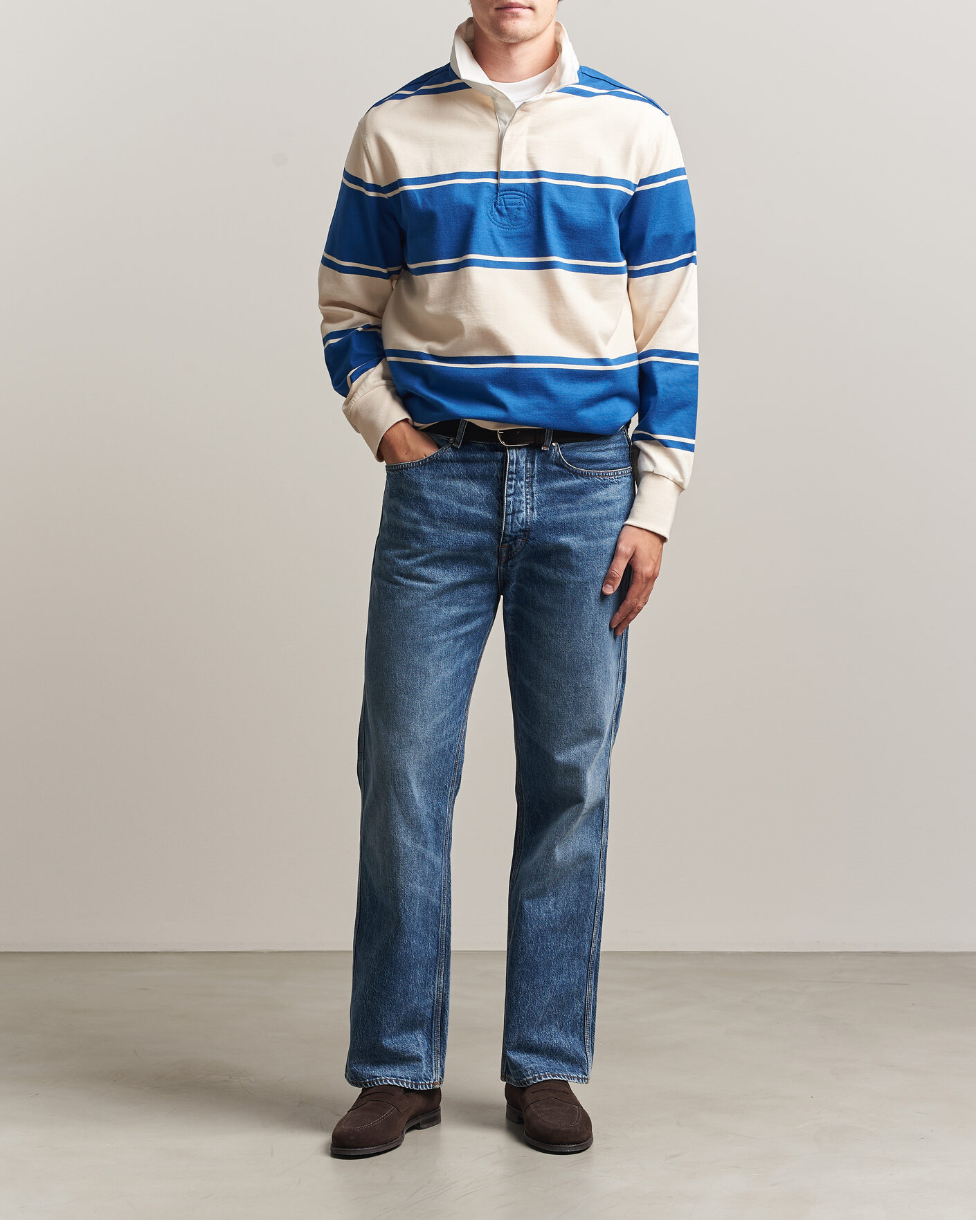 Herre | Gensere | Gant | Striped Rugger Nautical Blue