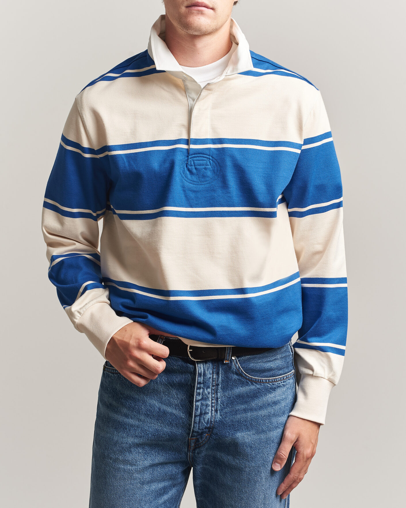 Herre | Gensere | Gant | Striped Rugger Nautical Blue