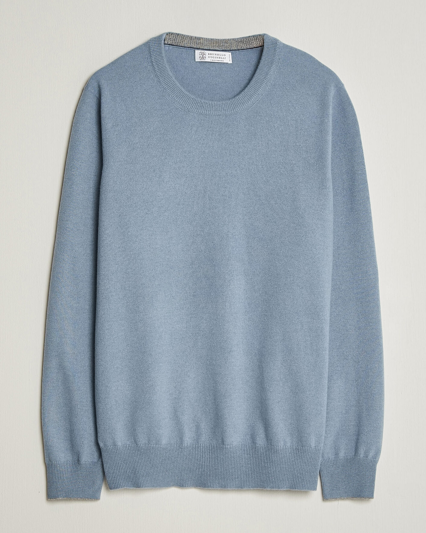 Herre | Gensere | Brunello Cucinelli | 2 Ply Cashmere Pullover Denim Blue