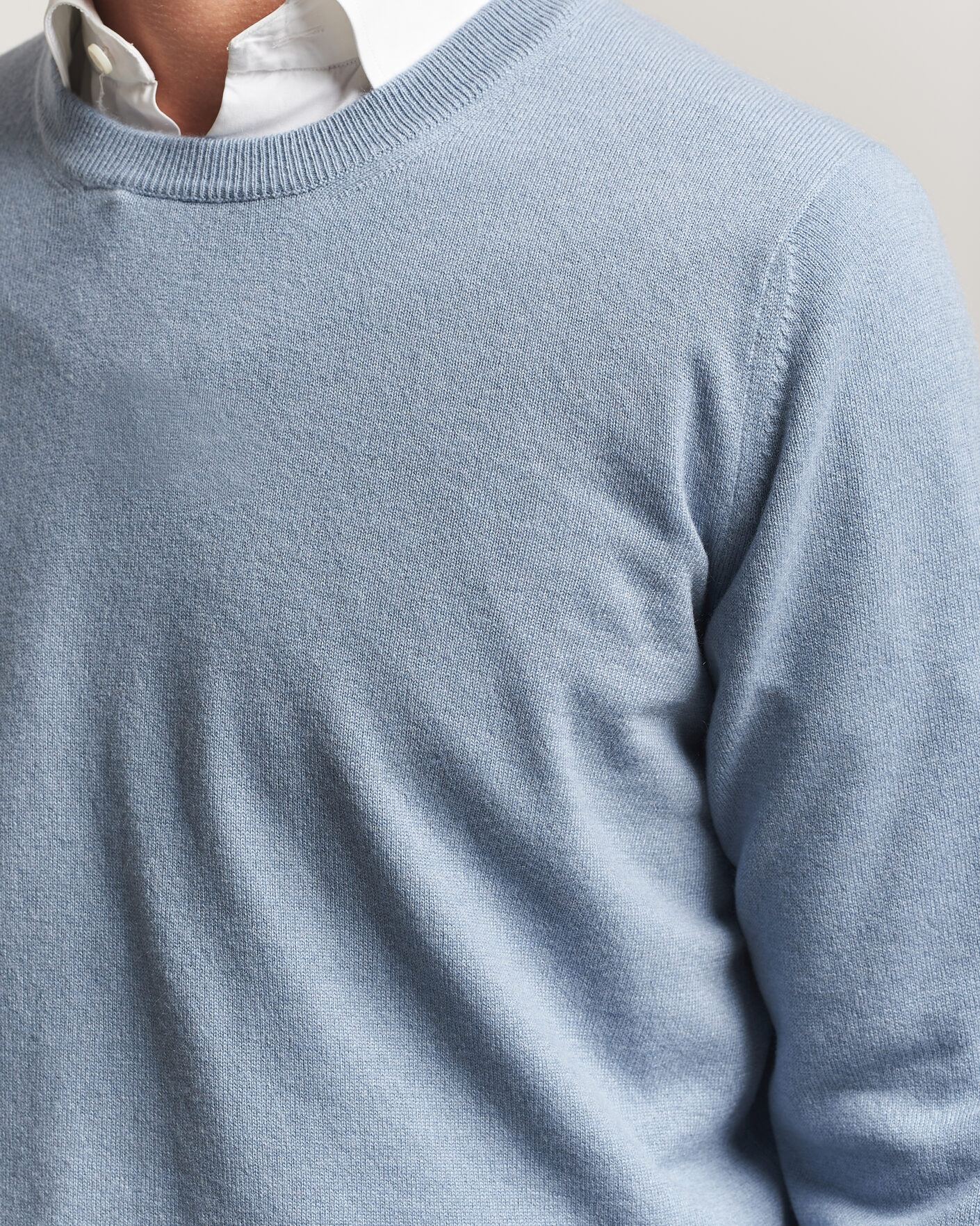 Herre | Gensere | Brunello Cucinelli | 2 Ply Cashmere Pullover Denim Blue