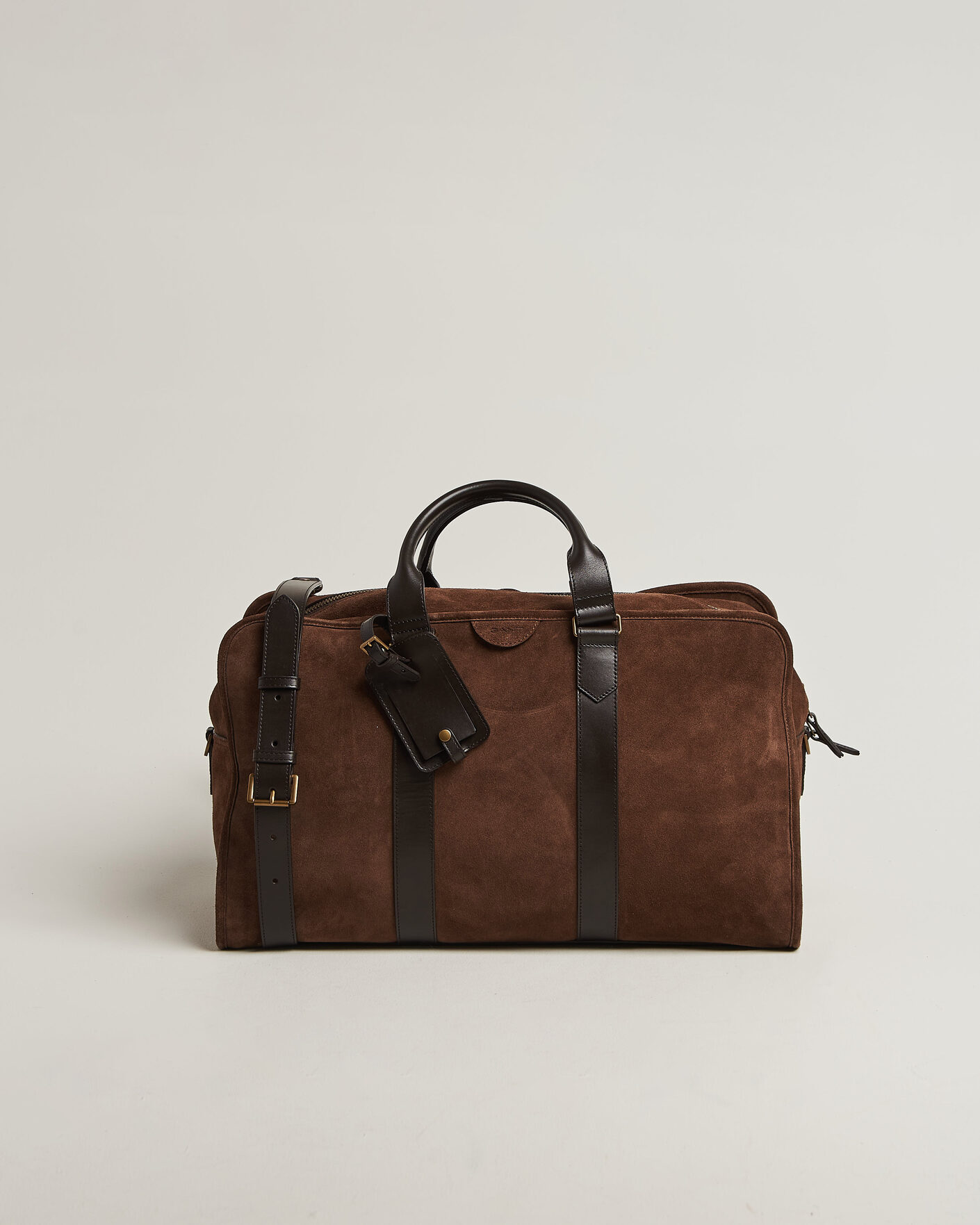 Herre | Vesker | Gant | Suede Duffle Bag Soil Brown