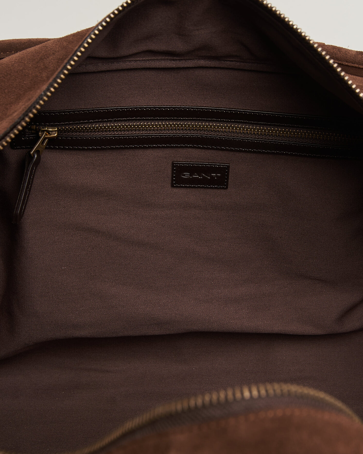 Herre | Vesker | Gant | Suede Duffle Bag Soil Brown
