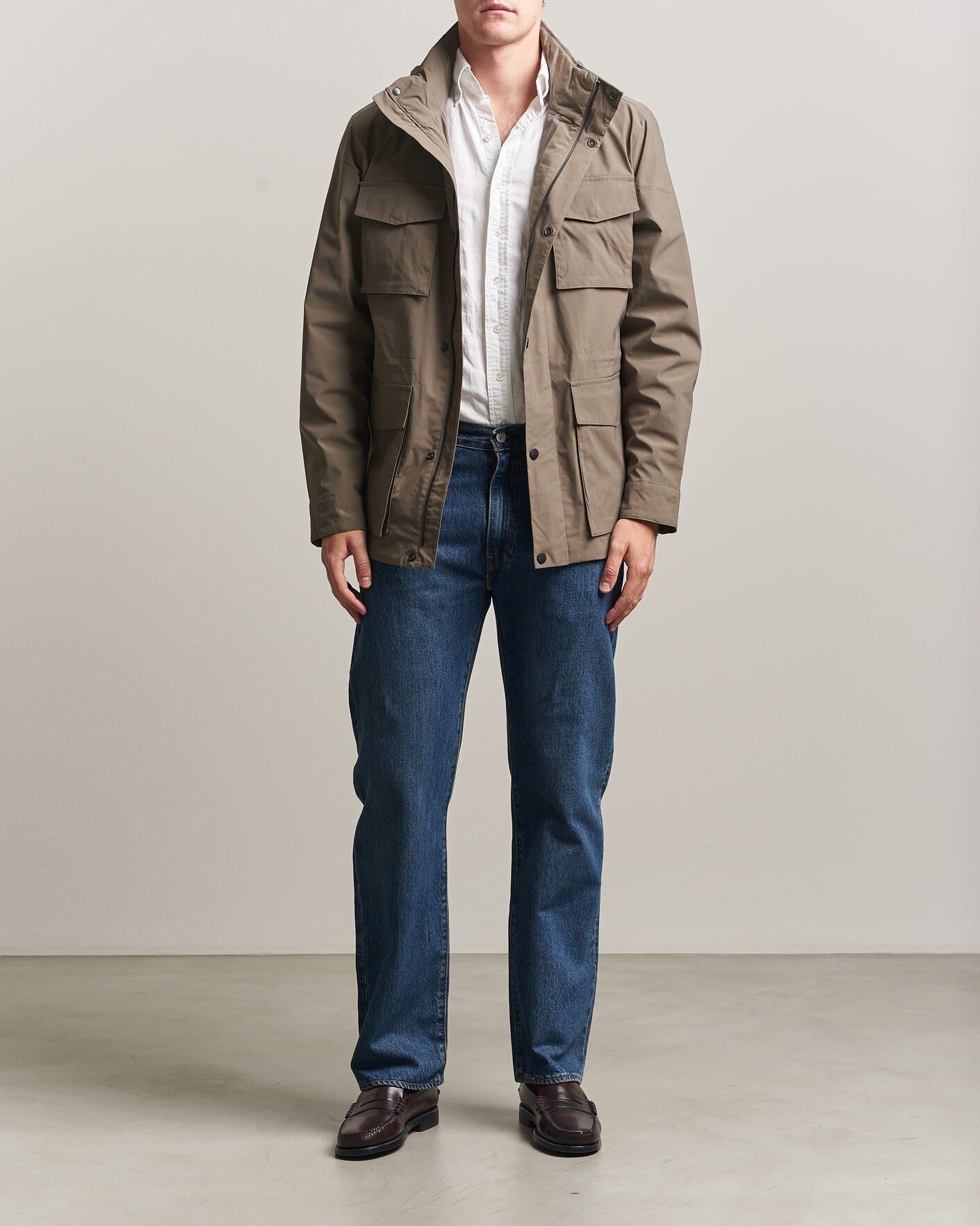 Herre | Jakker | Gant | Lightweight 4-Pocket Field Jacket Faded Taupe