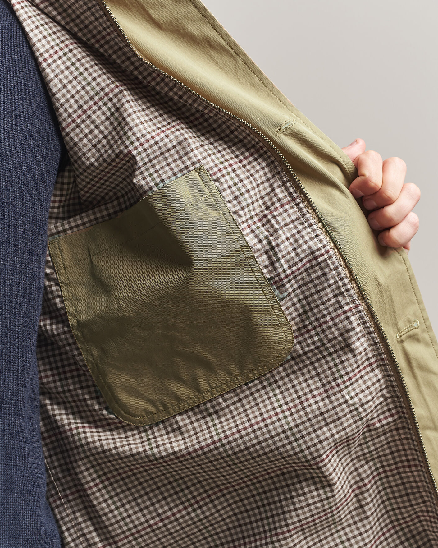 Herre | Jakker | Gant | Cotton Barn Jacket Light Taupe