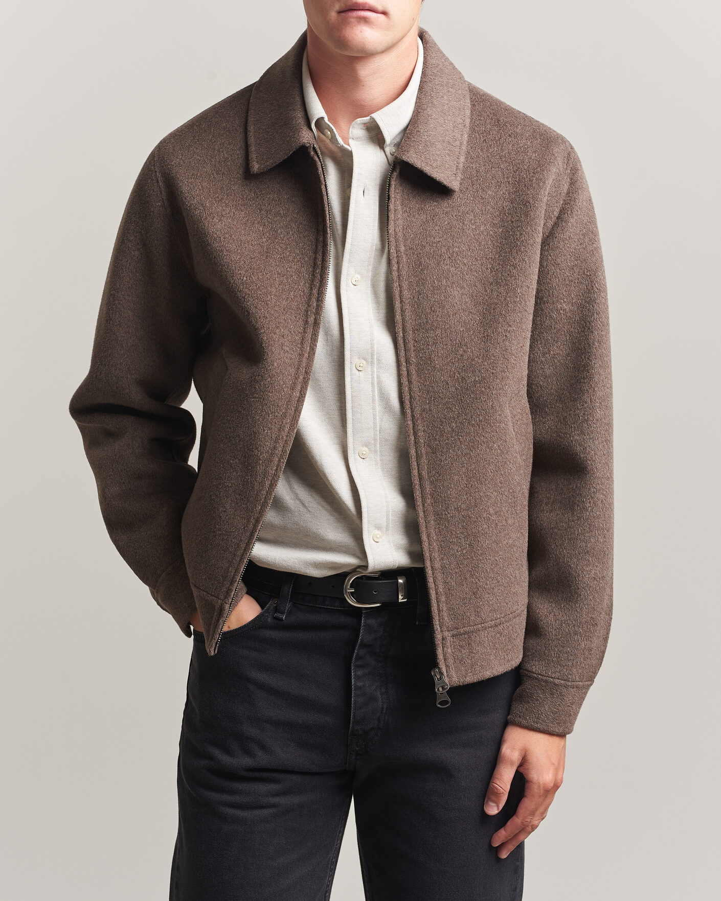 Herre | Jakker | Gant | Handstitched Wool/Cashmere Jacket Shadow Brown