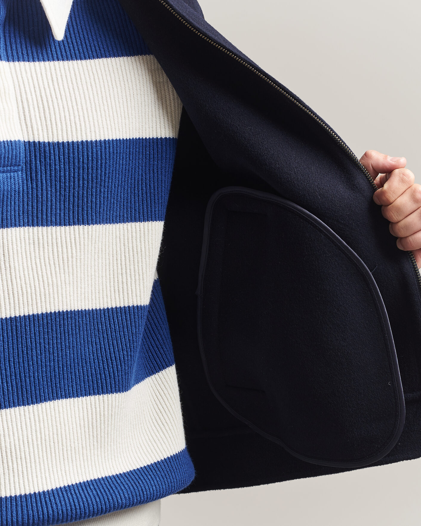 Herre | Jakker | Gant | Handstitched Wool/Cashmere Jacket Evening Blue