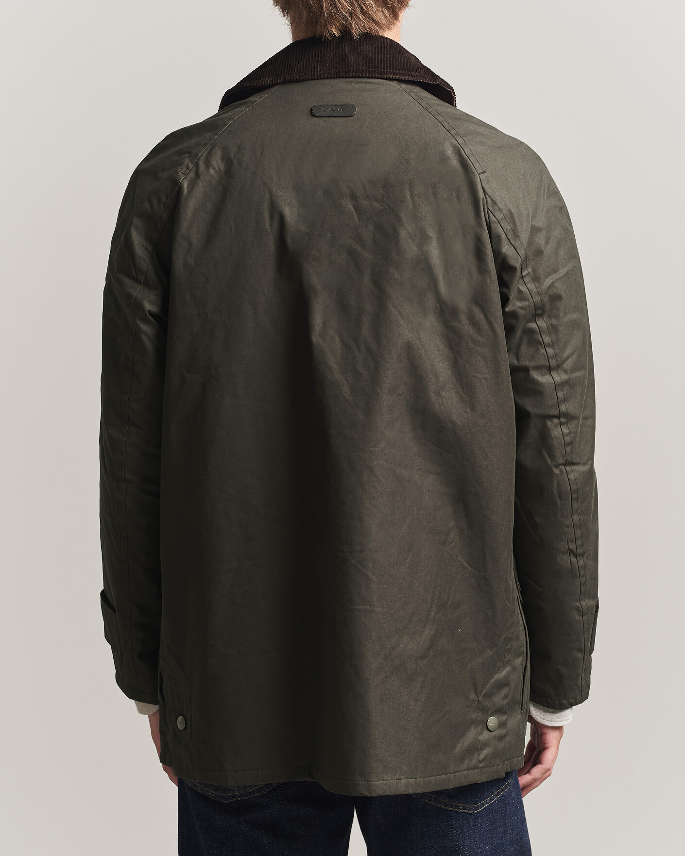 Herre | Jakker | Gant | Waxed Barn Jacket Black Brown