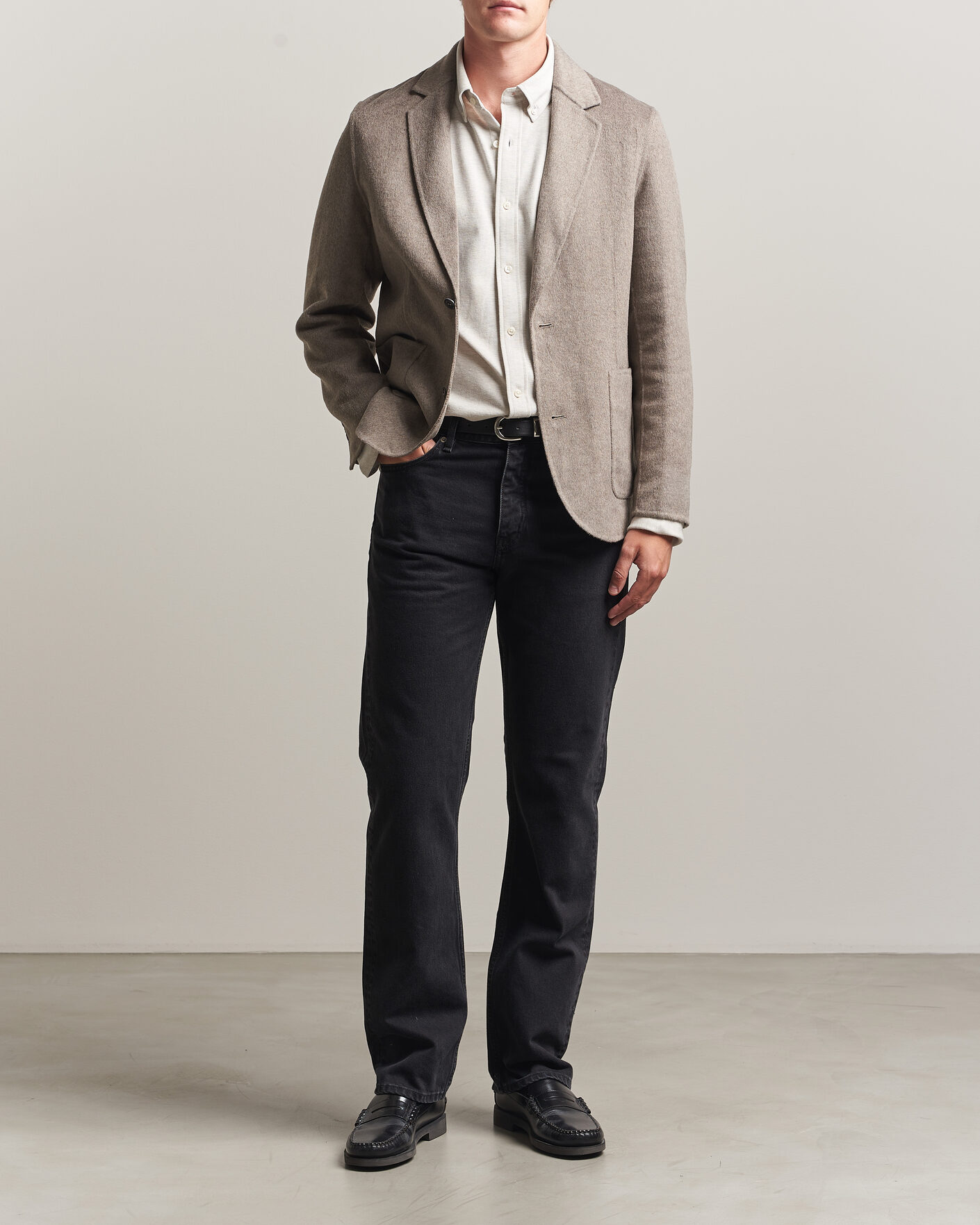 Herre | Dressjakker | Gant | Handstitched Unlined Blazer Mist Taupe