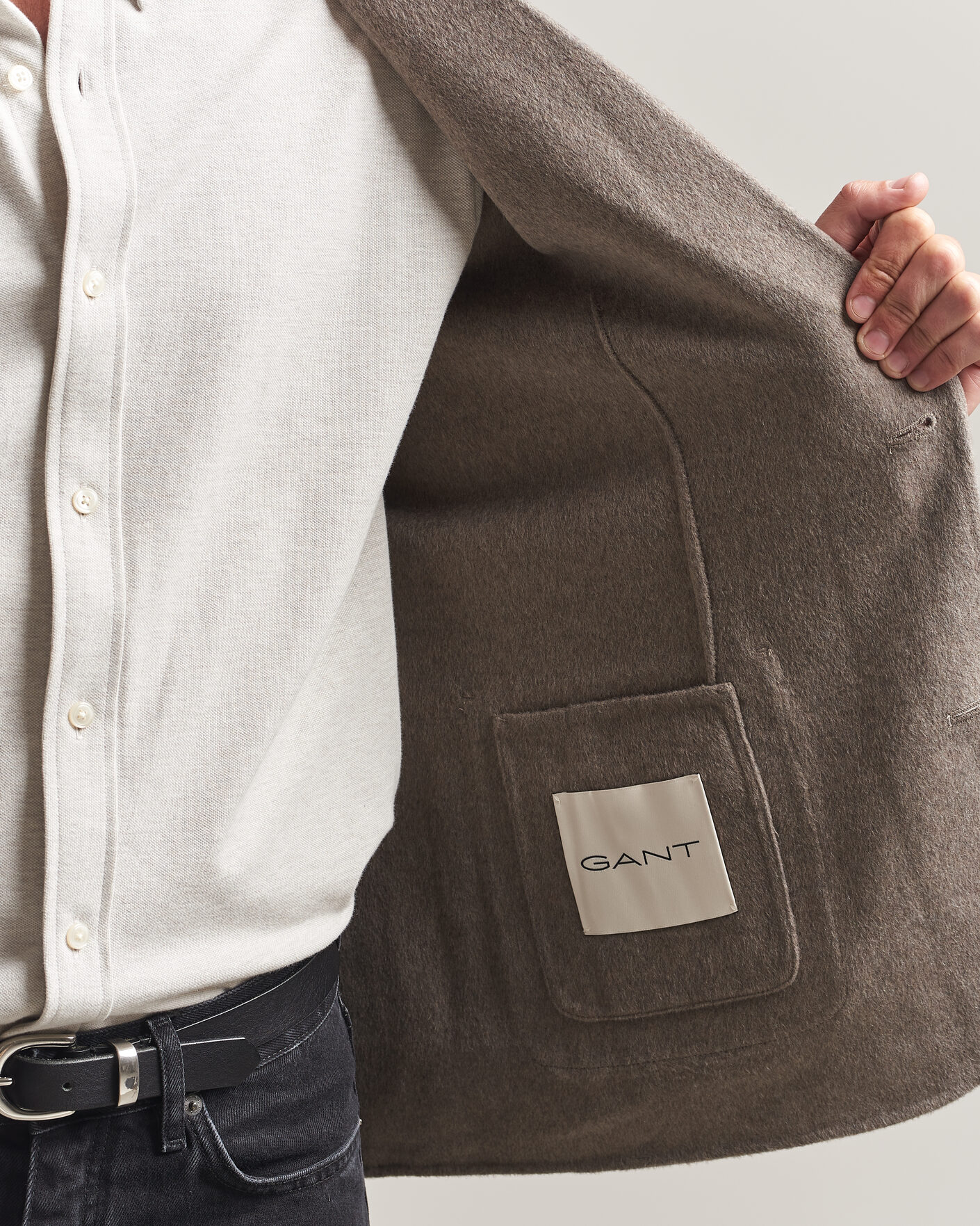 Herre | Dressjakker | Gant | Handstitched Unlined Blazer Mist Taupe