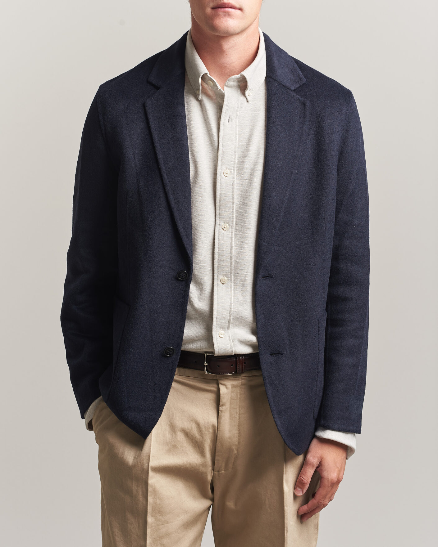 Herre | Dressjakker | Gant | Handstitched Unlined Blazer Evening Blue