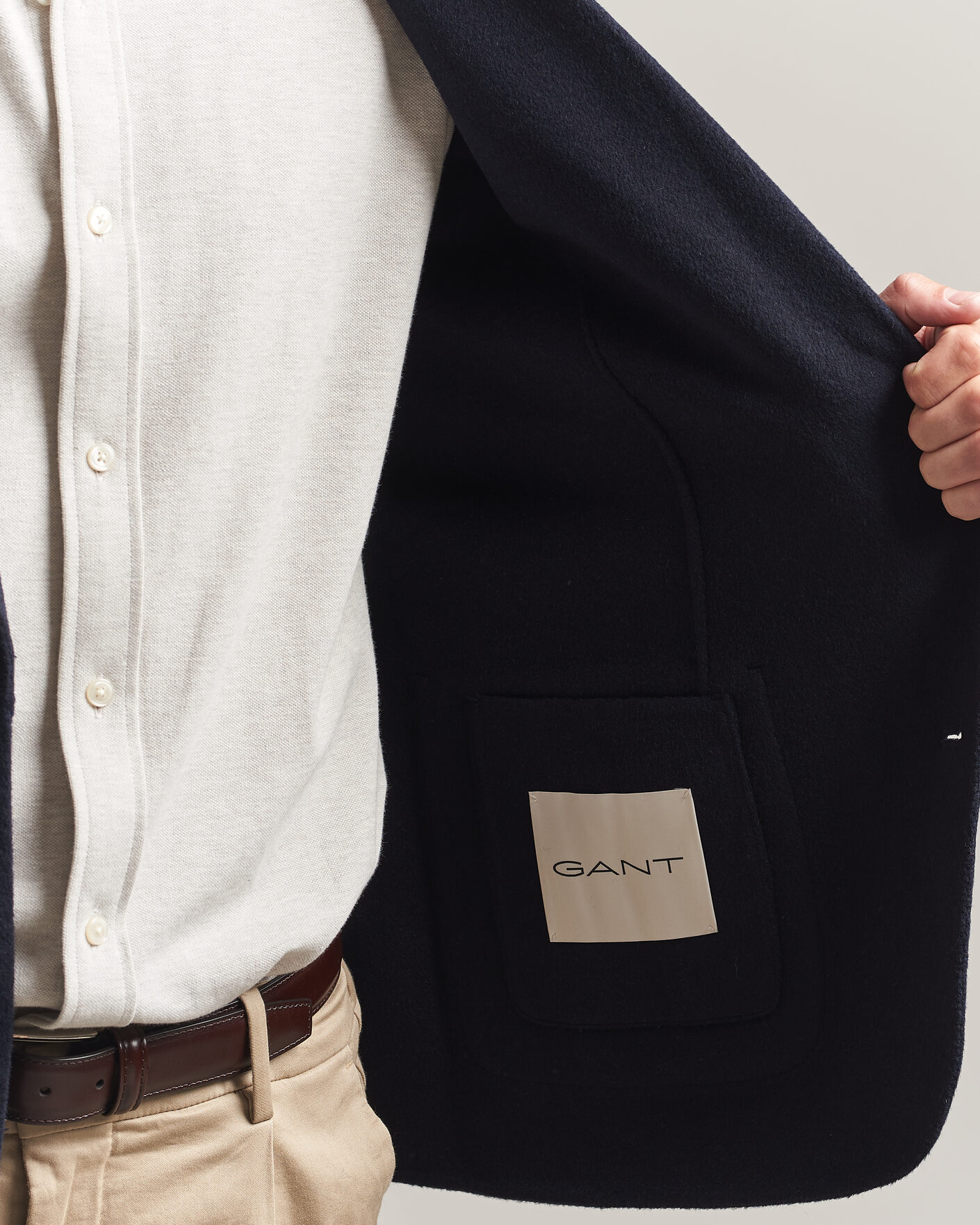 Herre | Dressjakker | Gant | Handstitched Unlined Blazer Evening Blue