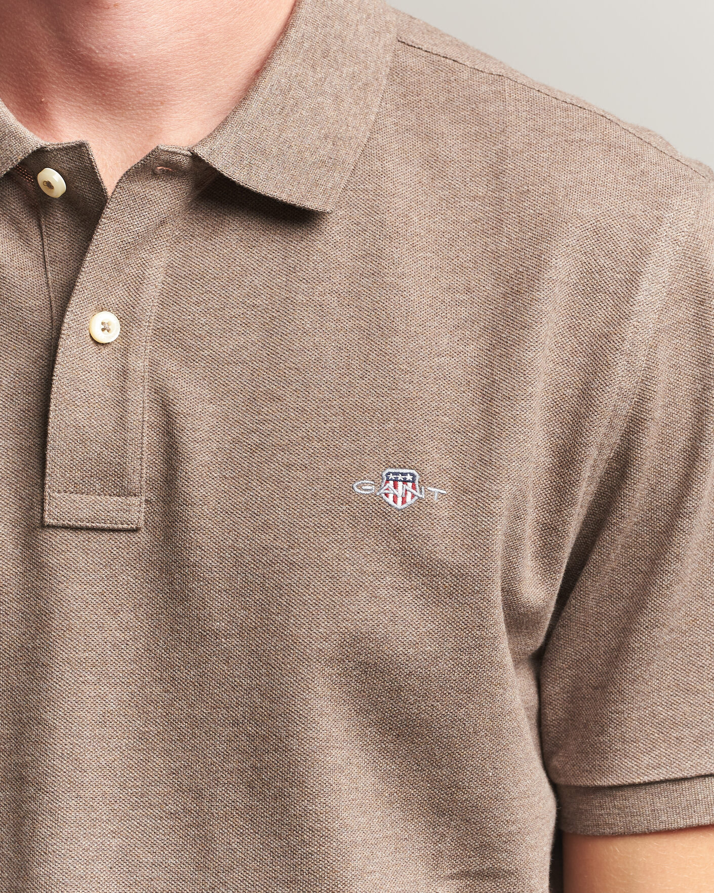 Herre | Pikéer | Gant | The Original Polo Dark Hazelnut Melange