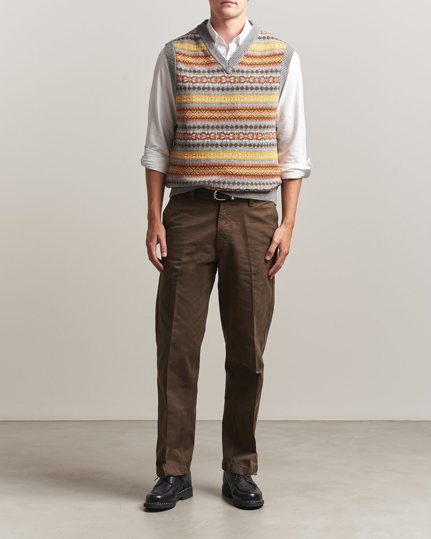 Herre | Gensere | Gant | Wool Knitted Fairisle Vest Multi