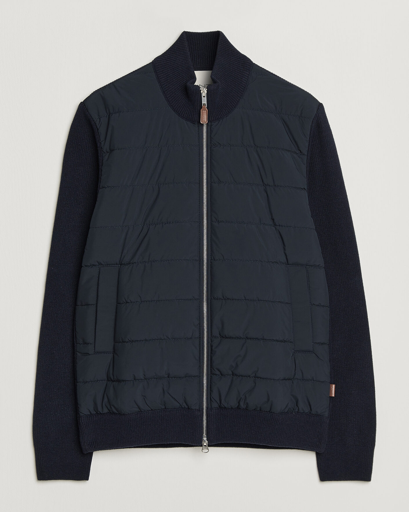 Herre | Gensere | Gant | Hybrid Full Zip Evening Blue