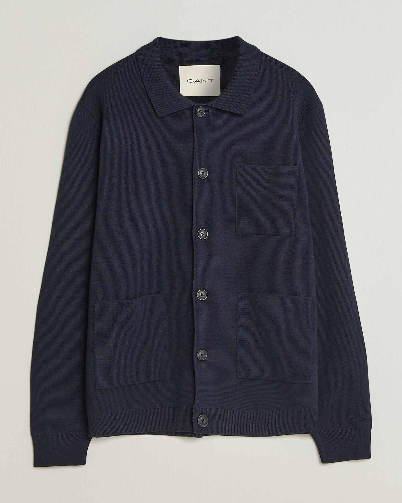 Herre | Gensere | Gant | Milano Knitted Cardigan Evening Blue