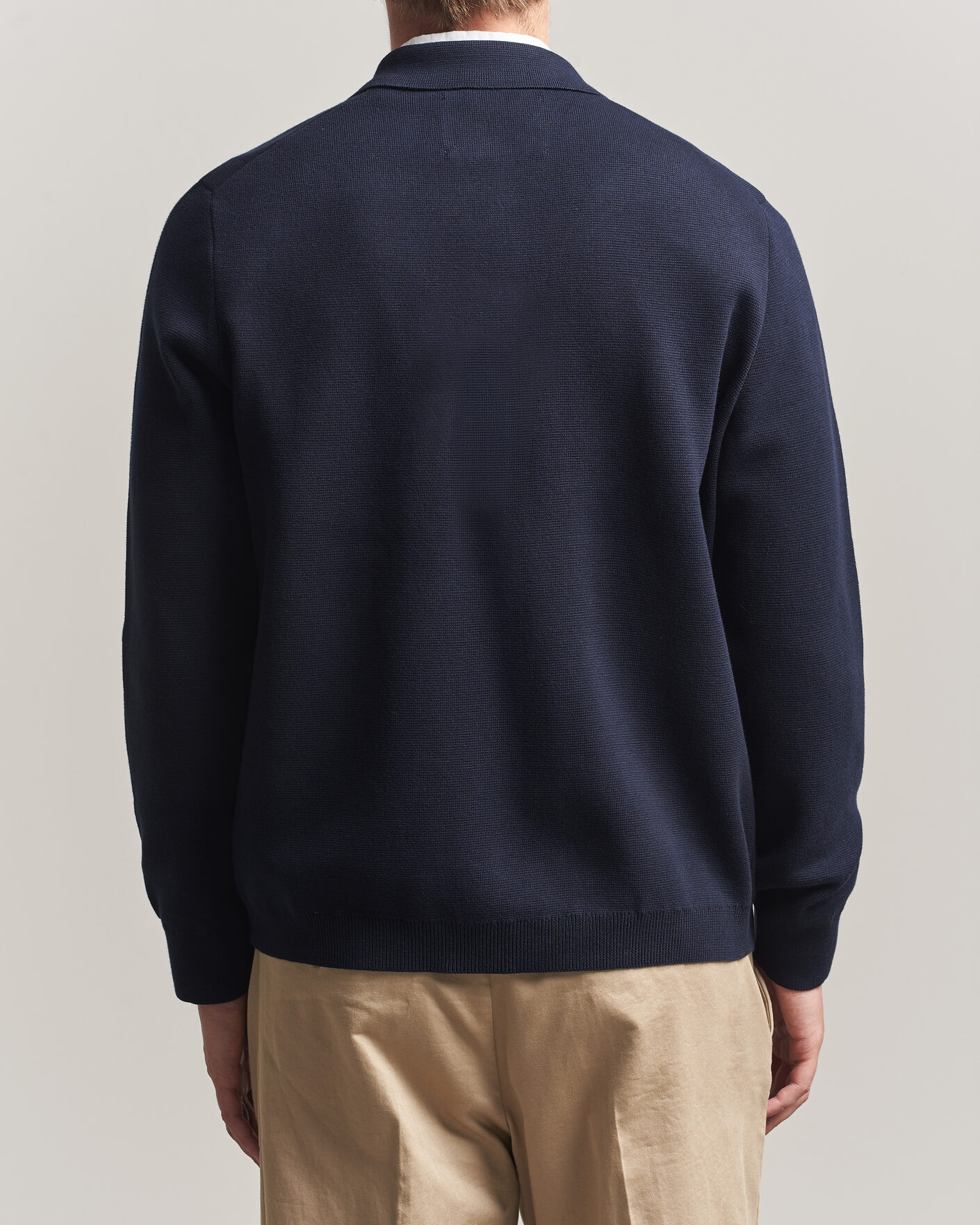 Herre | Gensere | Gant | Milano Knitted Cardigan Evening Blue