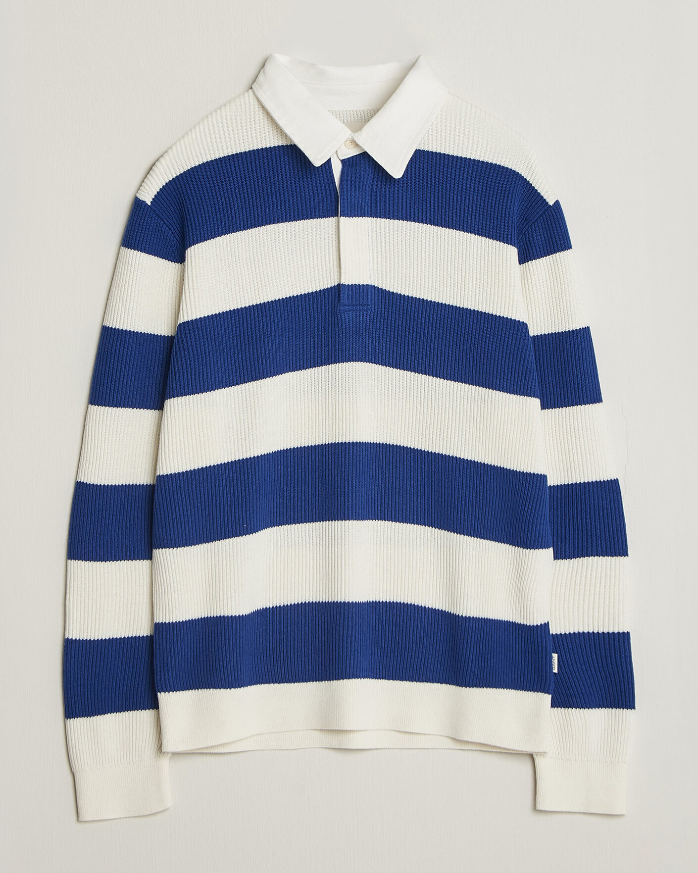 Herre | Gensere | Gant | Cotton/Merino Knitted Striped Rugger Cream