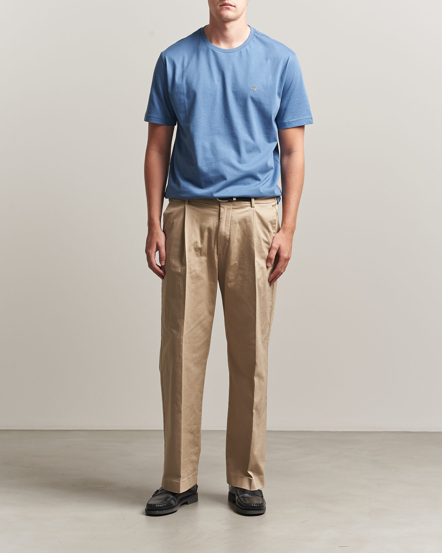 Herre | T-Shirts | Gant | The Original T-Shirt Blue Horizon