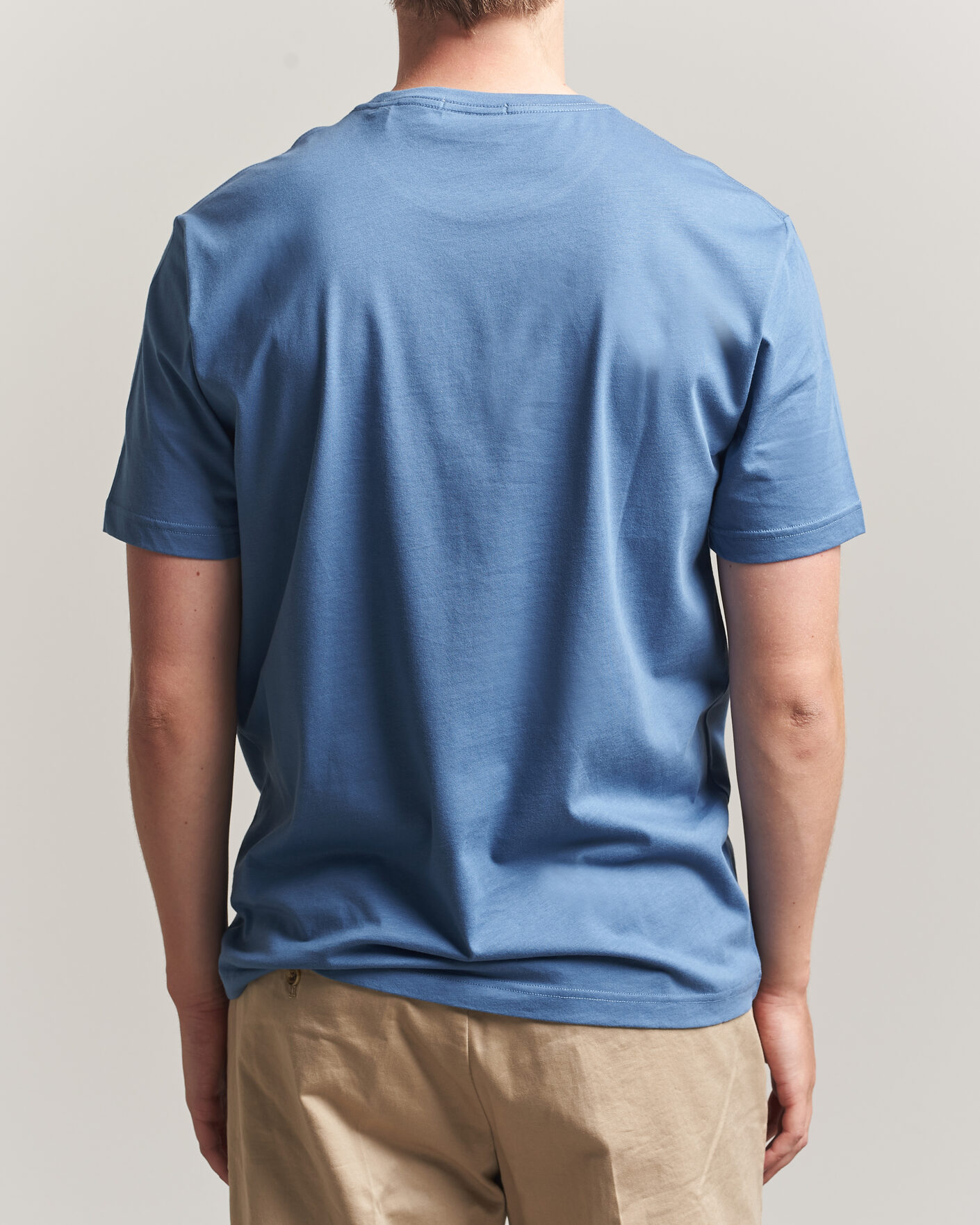 Herre | T-Shirts | Gant | The Original T-Shirt Blue Horizon