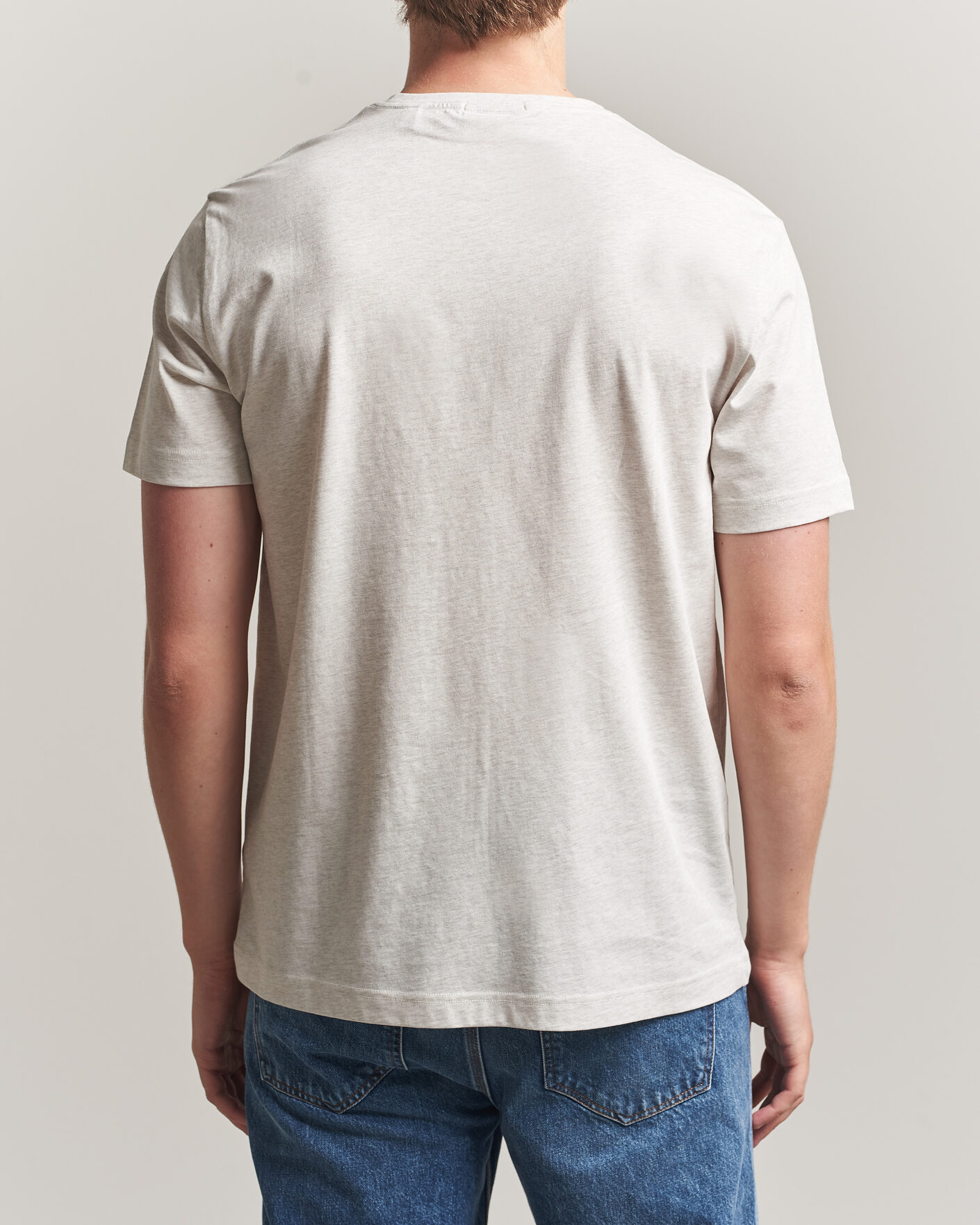 Herre | T-Shirts | Gant | The Original T-Shirt Glacier Melange