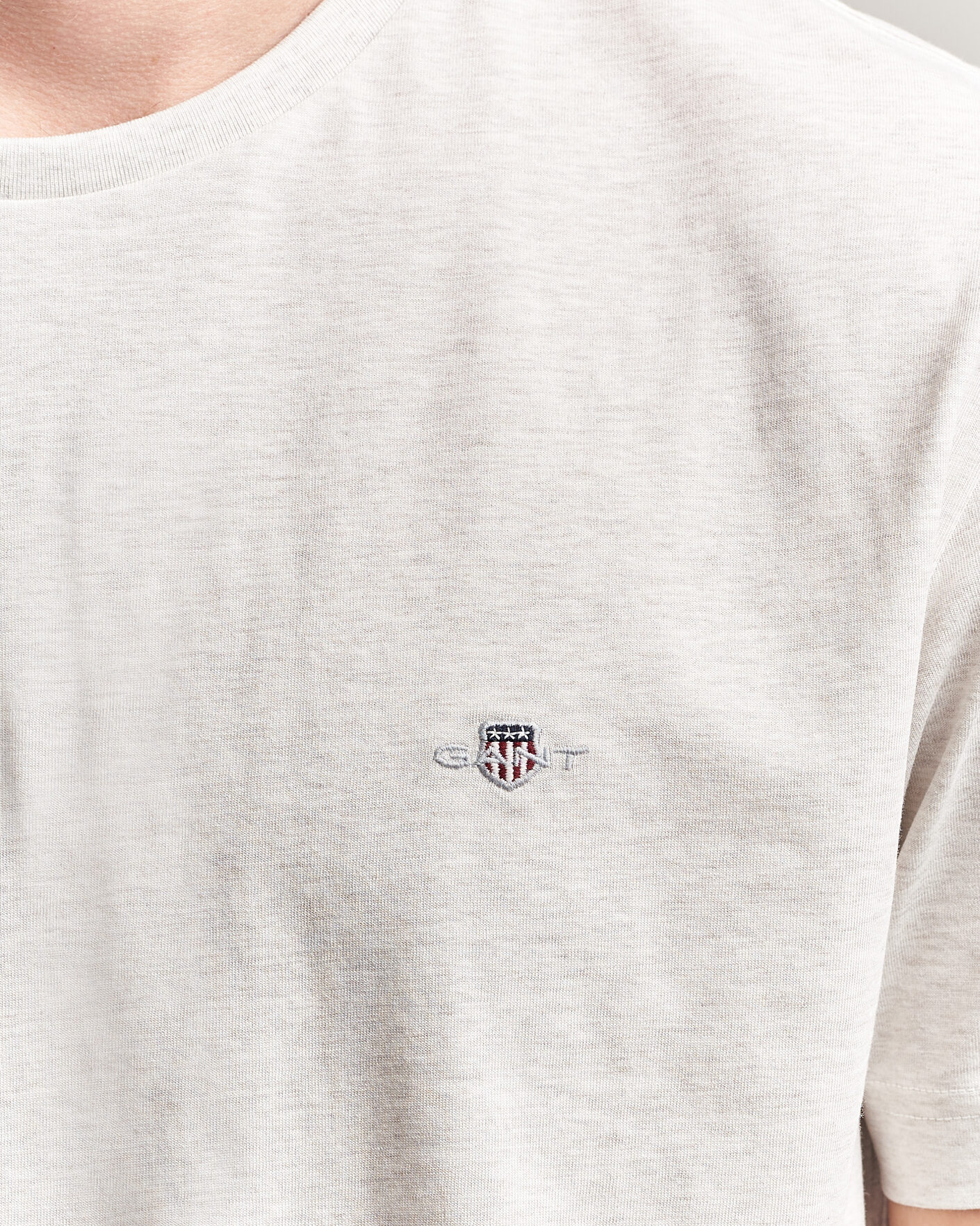 Herre | T-Shirts | Gant | The Original T-Shirt Glacier Melange