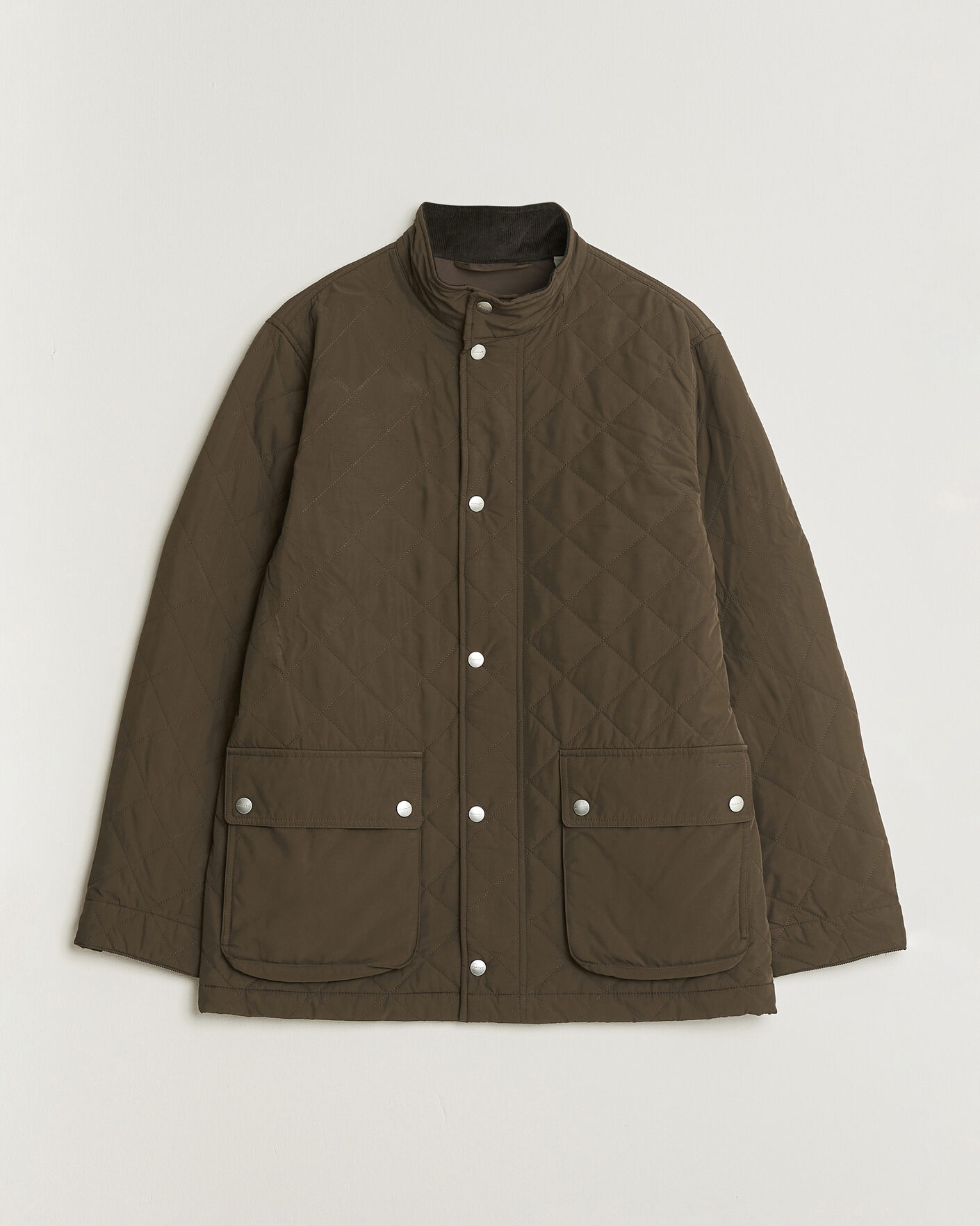 Herre | Jakker | Gant | Classic Quilted Mid Jacket Black Brown