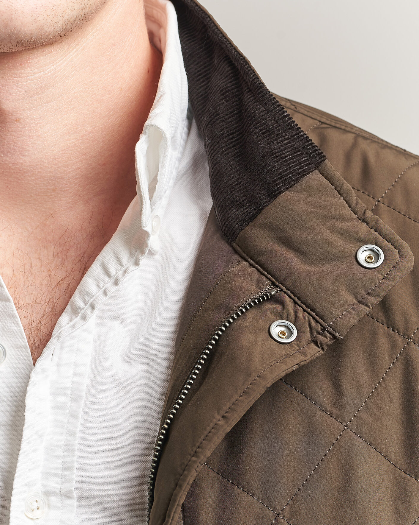 Herre | Jakker | Gant | Classic Quilted Mid Jacket Black Brown