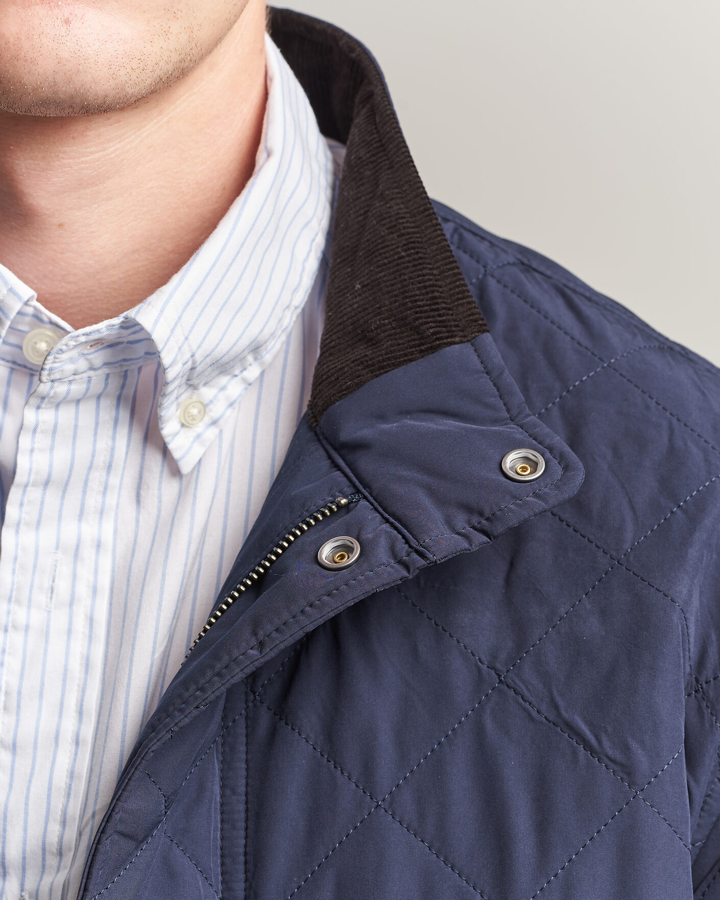 Herre | Jakker | Gant | Classic Quilted Mid Jacket Evening Blue