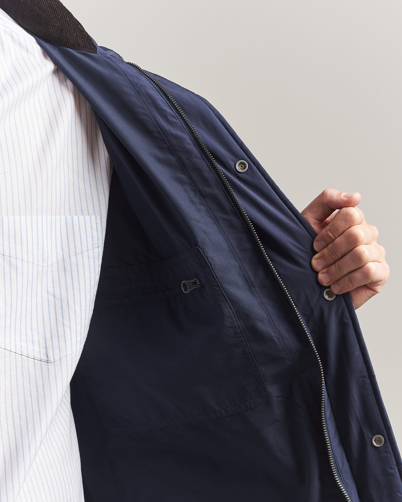 Herre | Jakker | Gant | Classic Quilted Mid Jacket Evening Blue