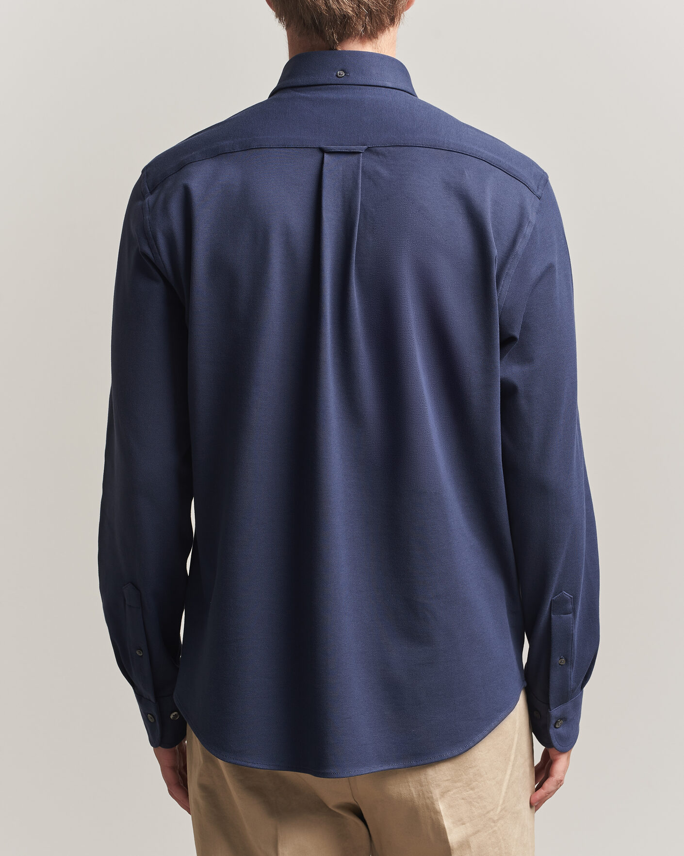 Herre | Skjorter | Gant | Regular Fit Jersey Pique Shirt Marine