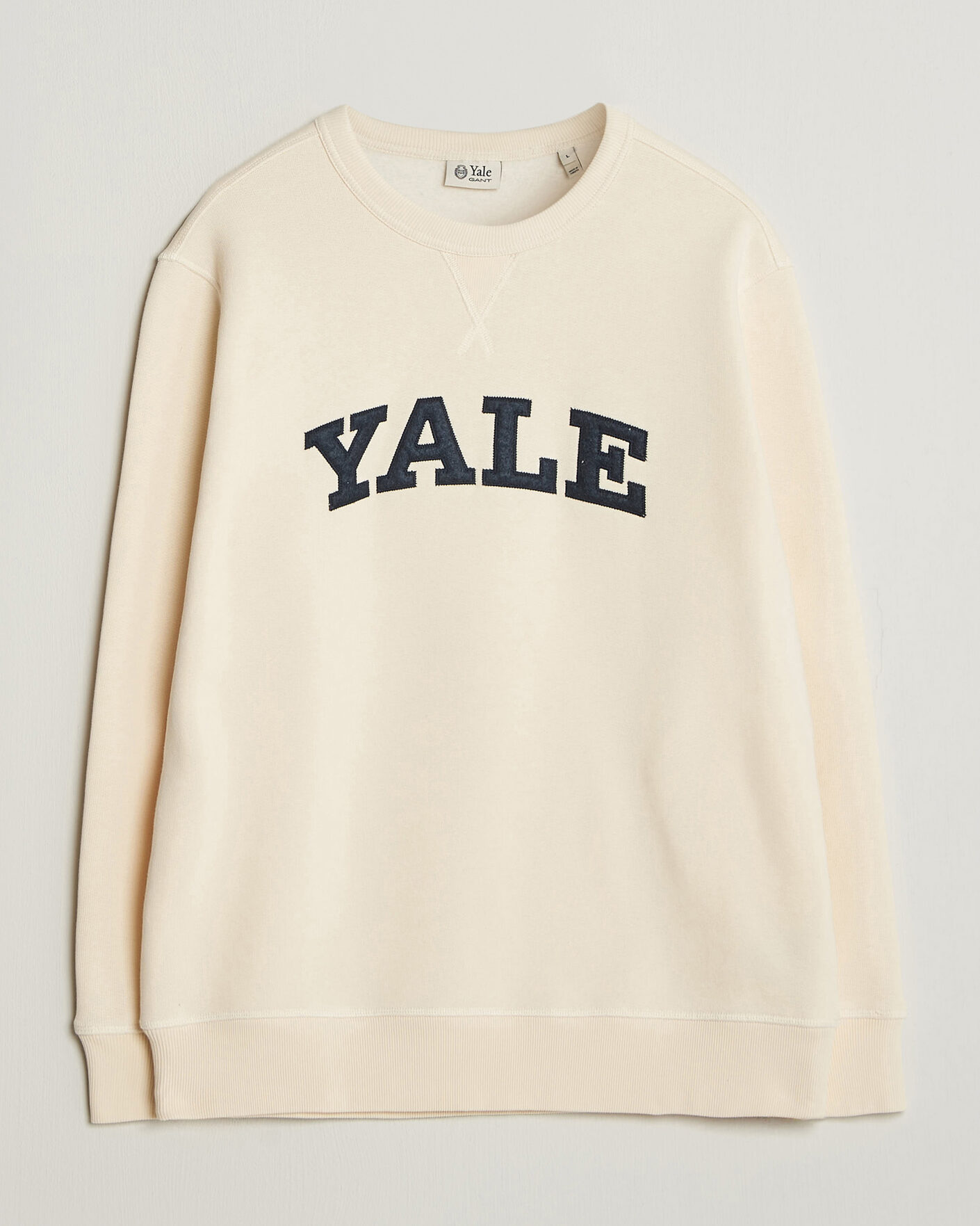 Herre | Gensere | Gant | YALE Crew Neck Sweatshirt Cream