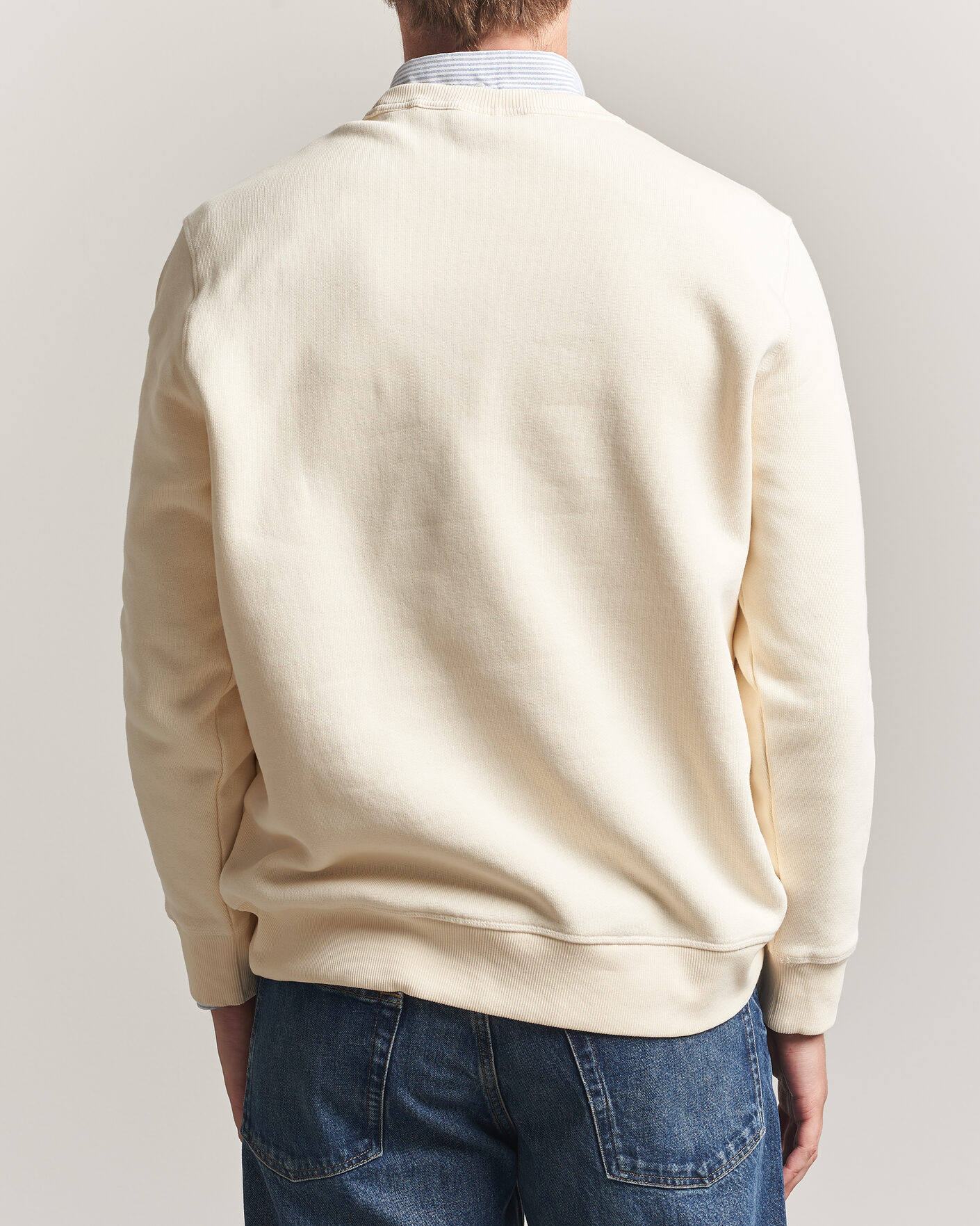 Herre | Gensere | Gant | YALE Crew Neck Sweatshirt Cream