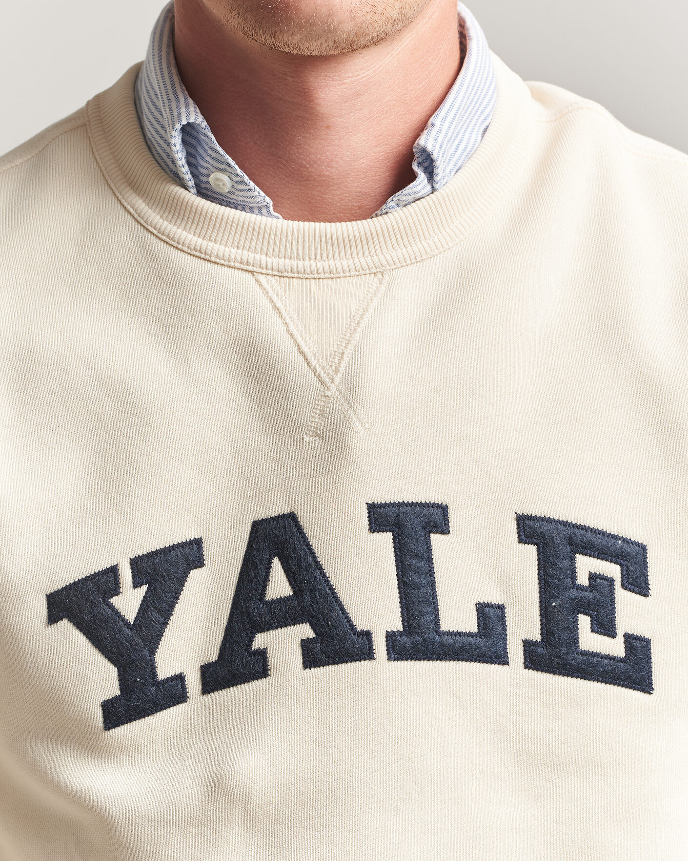 Herre | Gensere | Gant | YALE Crew Neck Sweatshirt Cream