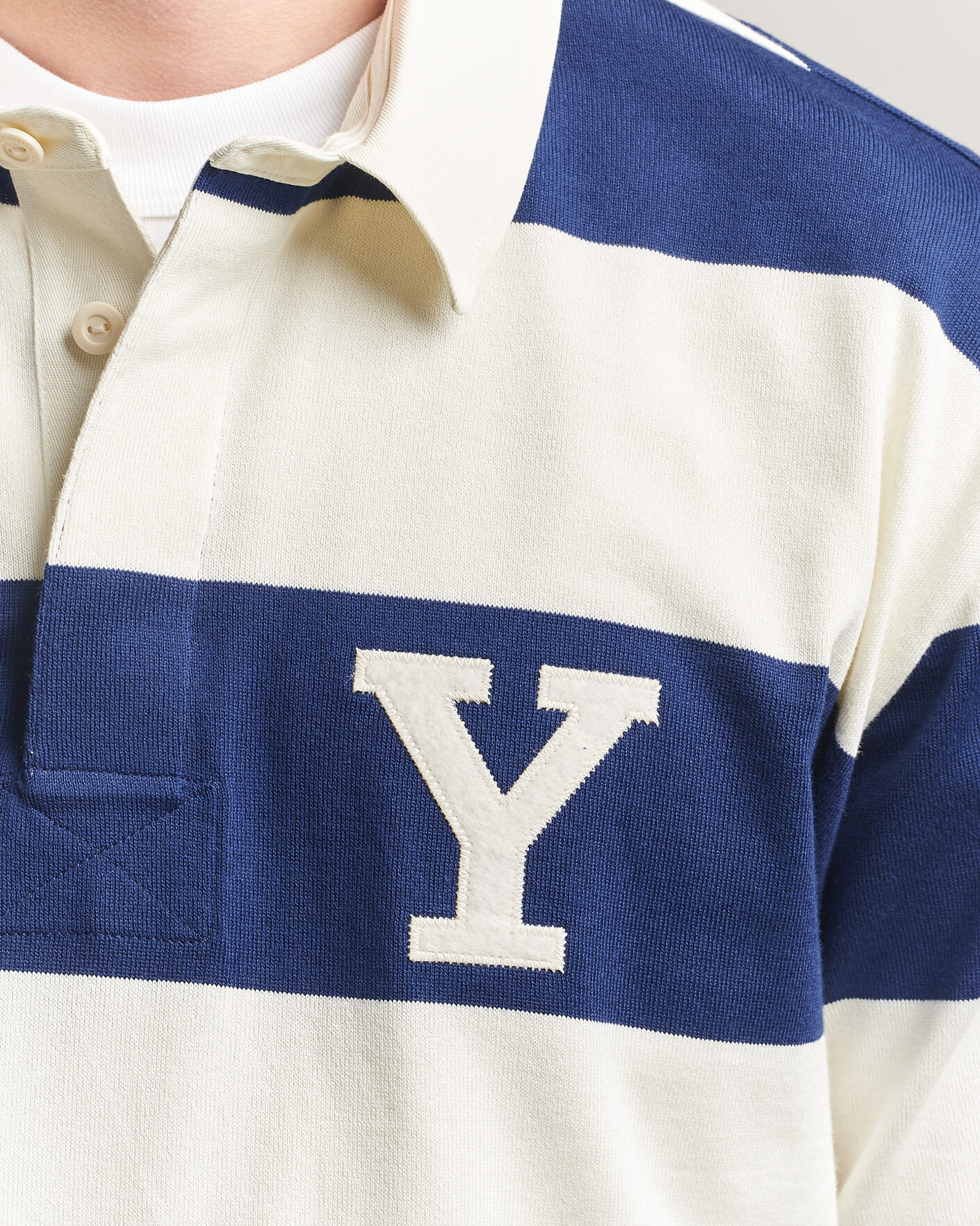 Herre | Gensere | Gant | YALE Striped Heavy Rugger Rich Navy