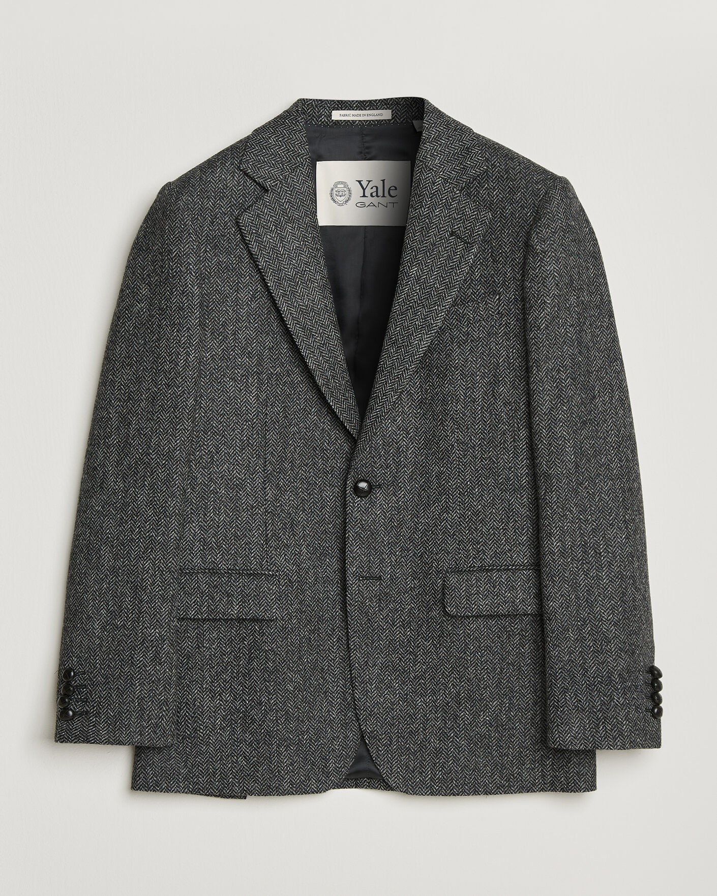 Herre | Dressjakker | Gant | YALE Tweed Blazer Black Grey