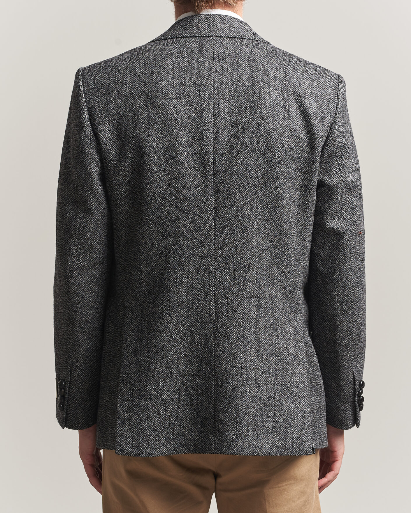 Herre | Dressjakker | Gant | YALE Tweed Blazer Black Grey