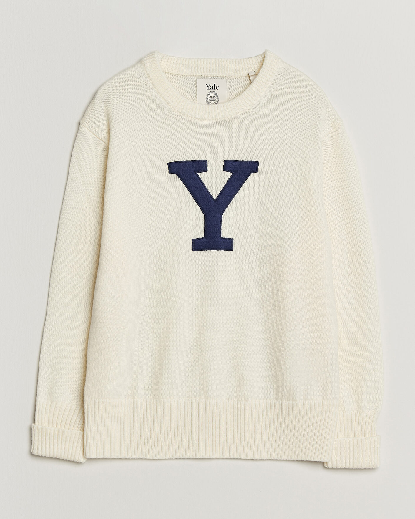 Herre | Gensere | Gant | YALE Merino Crew Neck Cream