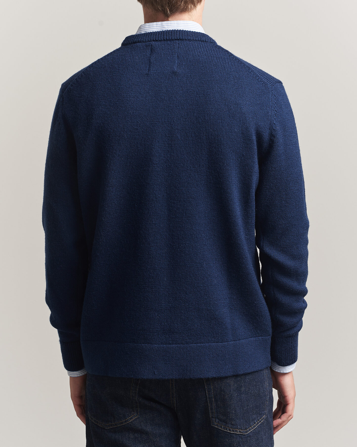 Herre | Gensere | Gant | YALE Merino Crew Neck Marine