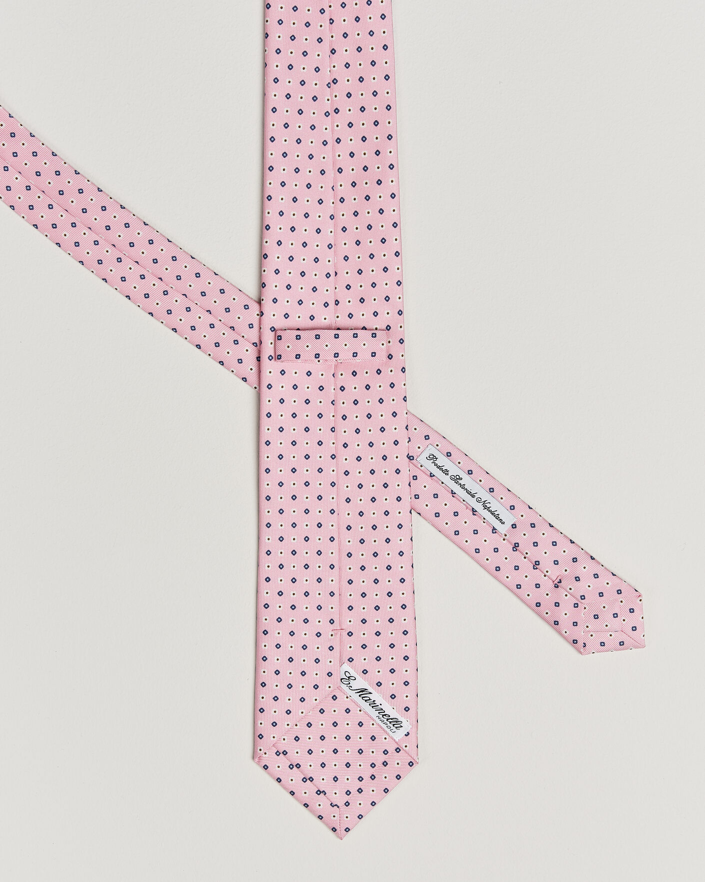 Herre | Slips | E. Marinella | 3-Fold Printed Silk Tie Pink