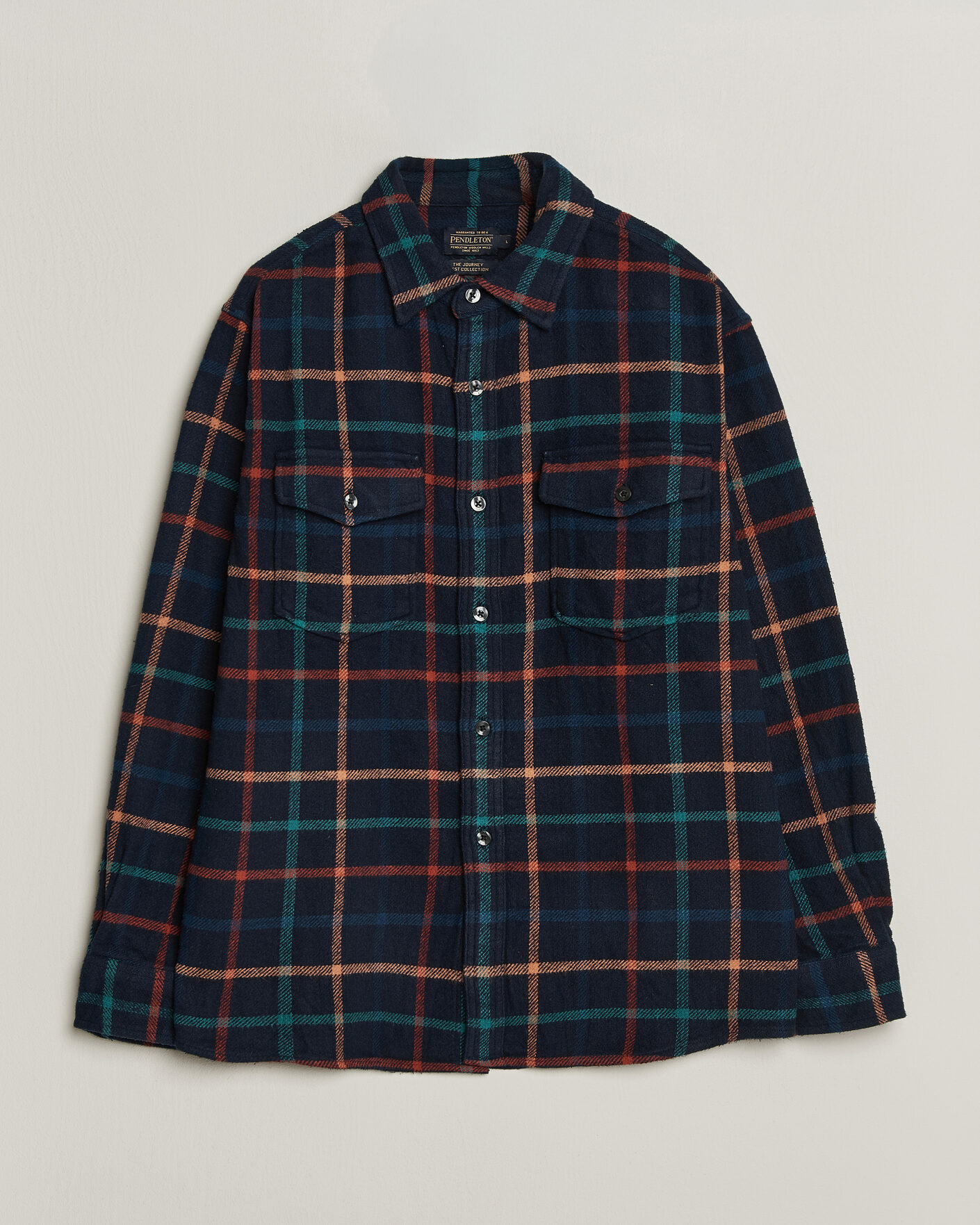 Herre | Skjorter | Pendleton | Big Pocket Shirt Dark Blue Check