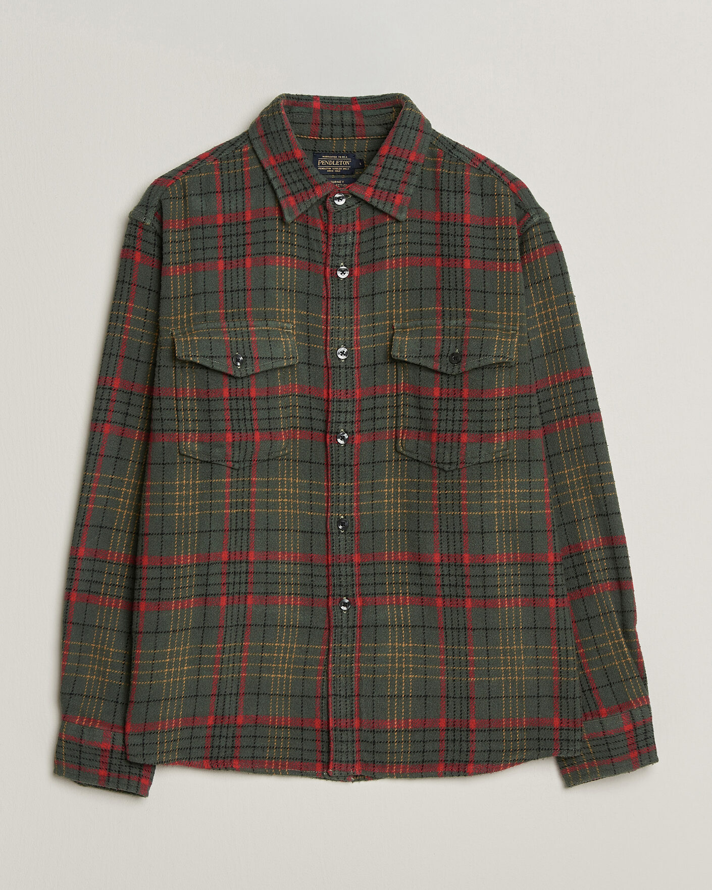 Herre | Skjorter | Pendleton | Big Pocket Shirt Green