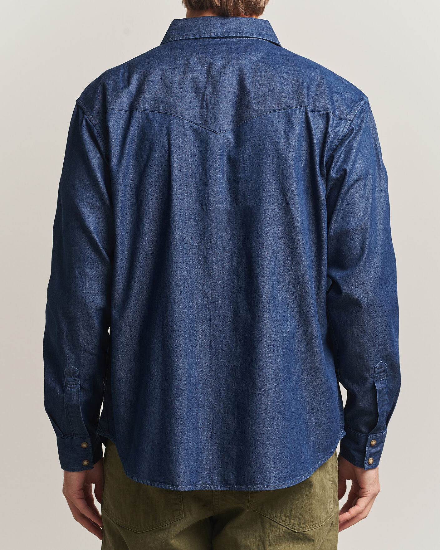 Herre | Skjorter | Pendleton | Chandler Western Shirt Indigo Chambray