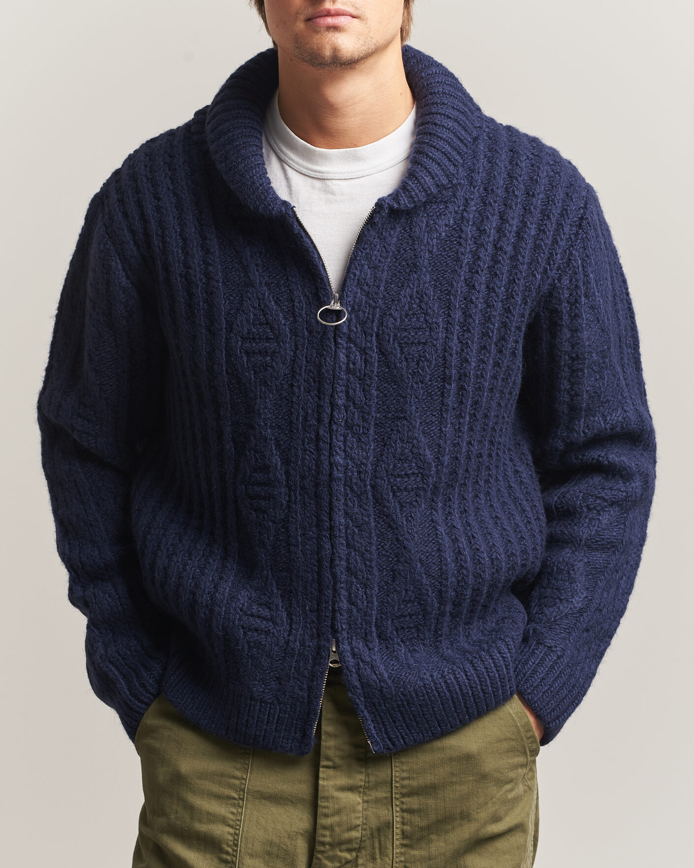 Herre | Gensere | Pendleton | Hoop Zip Cardigan Navy