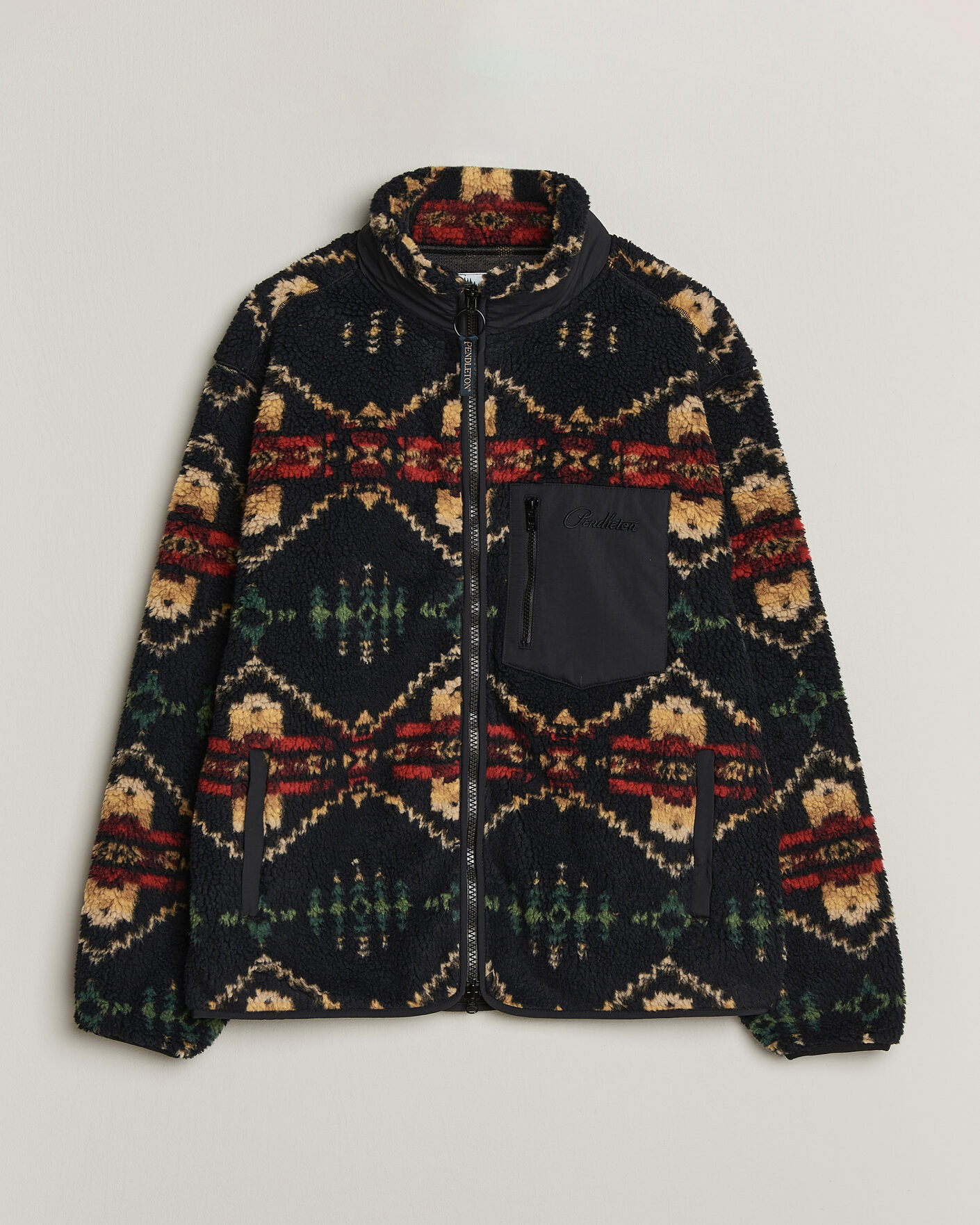 Herre | Gensere | Pendleton | Jacquard Sherpa Fleece Four Corners