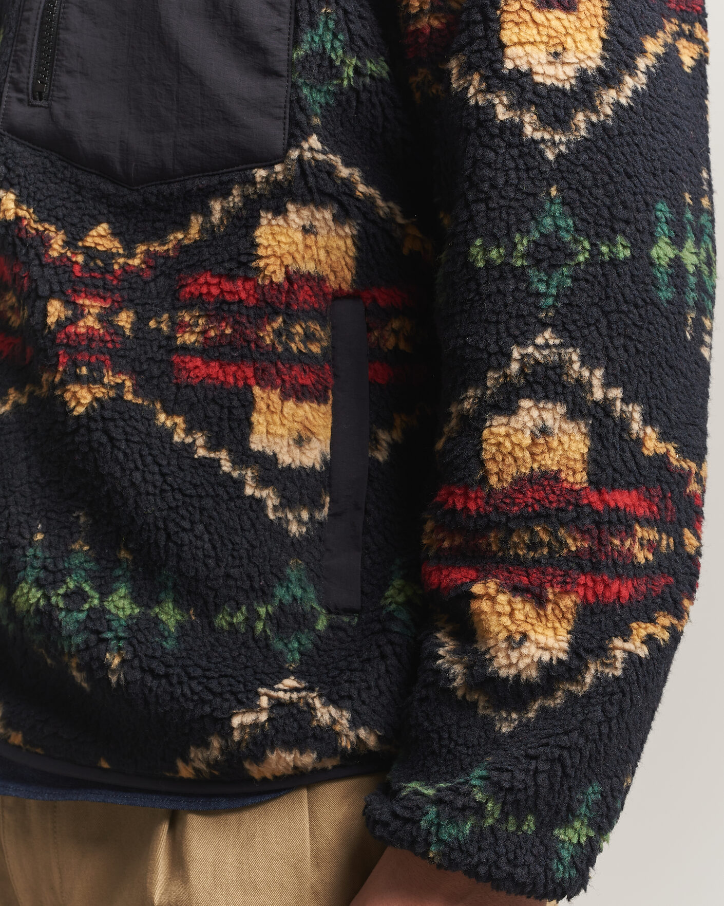 Herre | Gensere | Pendleton | Jacquard Sherpa Fleece Four Corners
