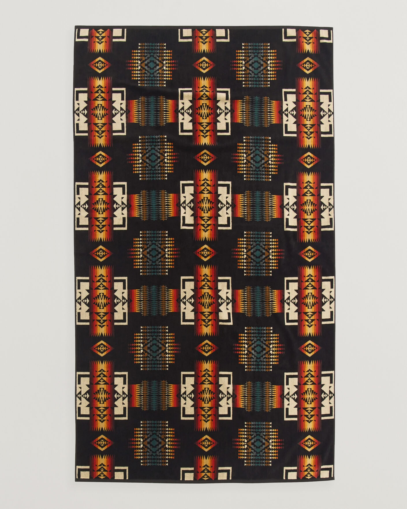 Herre | Tekstiler | Pendleton | Oversized Jacquard Spa Towel Black